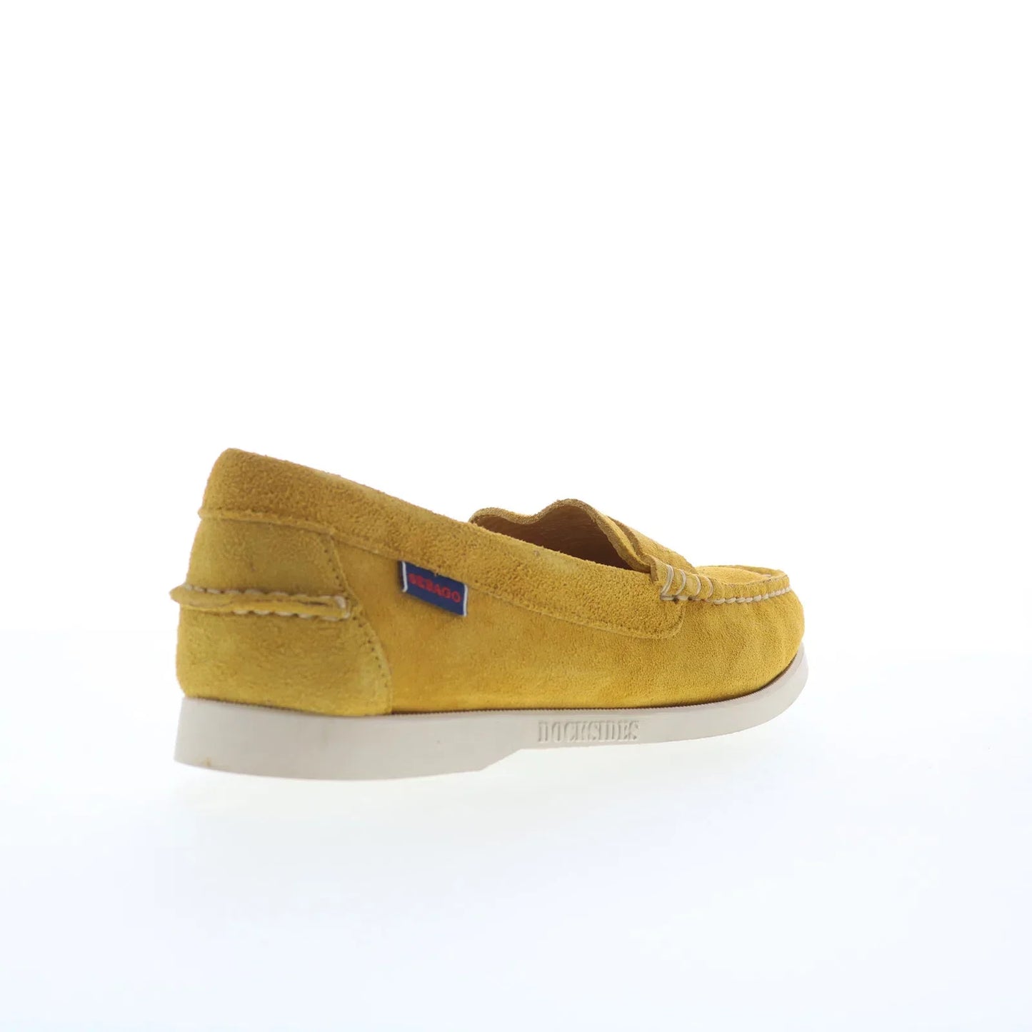 Sebago Dan Boat Roughout Womens Yellow Suede Loafers & Slip Ons Boat Shoes