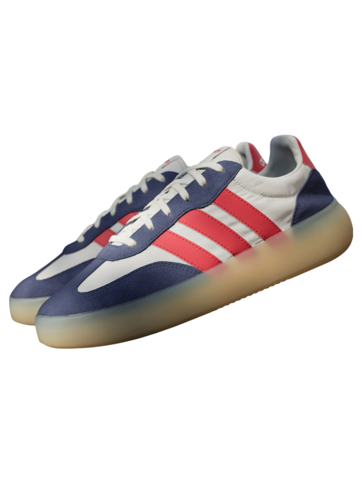 Adidas Men's Barreda Sneakers, Off White / Pure Ruby / Dark Blue, JP9667