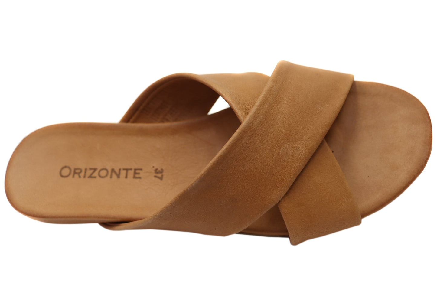 Orizonte Lovestep Womens Comfortable European Leather Slides Sandals