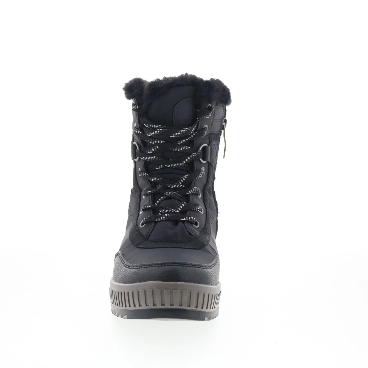 Pajar Karley PDPAB00672.01 Womens Black Canvas Lace Up Ankle & Booties Boots