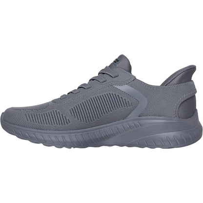 Men's Wide Fit Skechers Slip-ins 118312 Bobs Sport Squad Chaos Solid Step Trainers