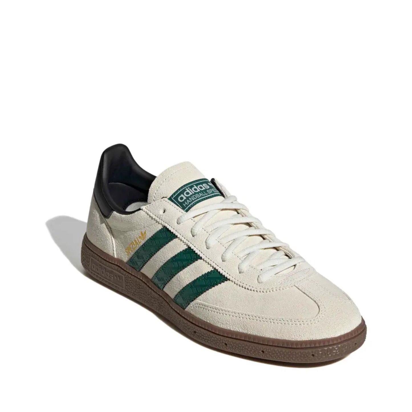 Adidas Originals Men's Off White/Green Handball Spezial Sneakers