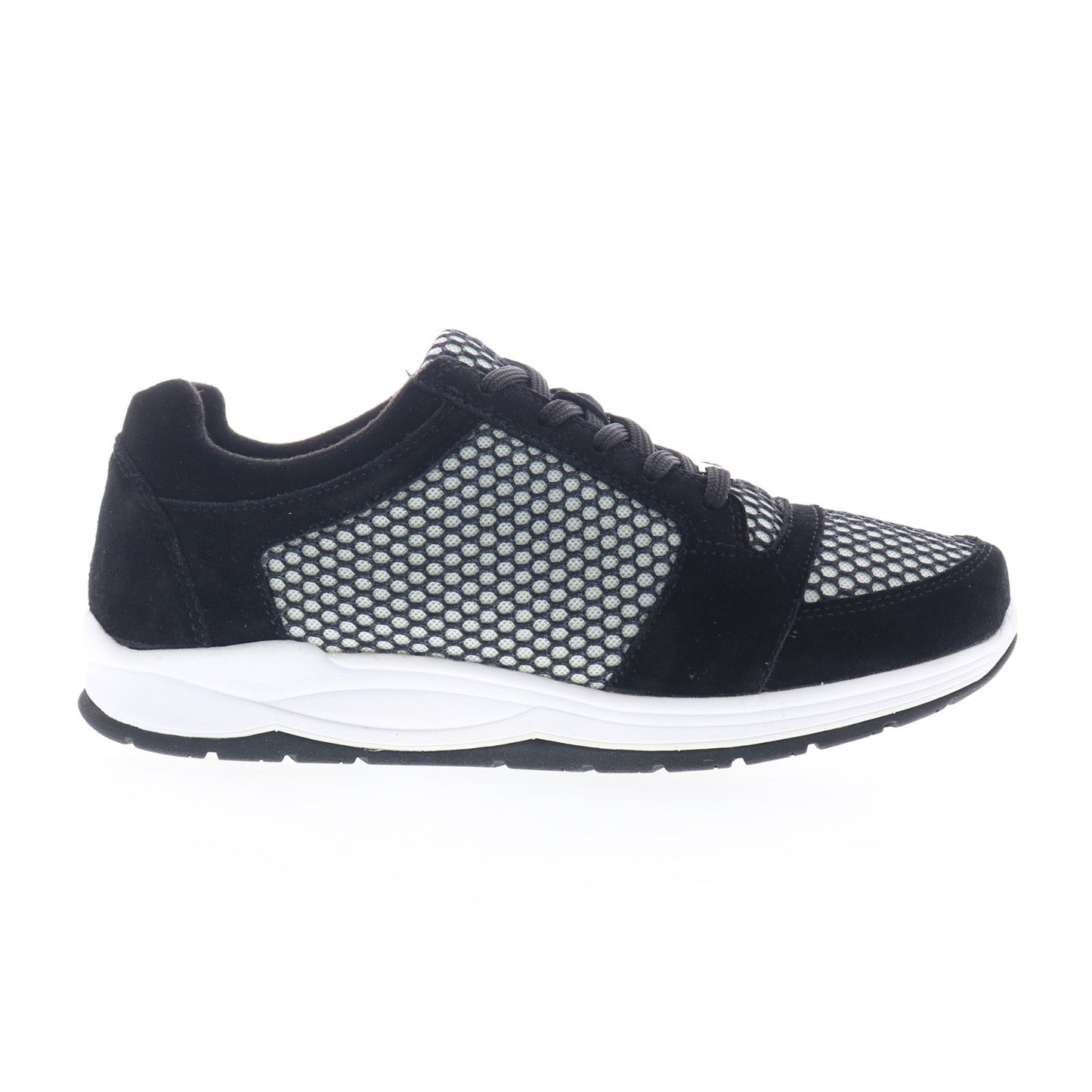 Drew Gemini 10296-19 Womens Black Narrow Suede Lifestyle Sneakers Shoes