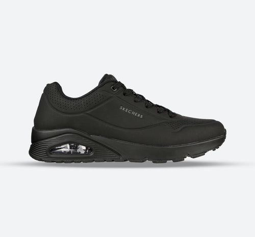 Men's Wide Fit Skechers 52458 Uno - Stand On Air Walking Trainers