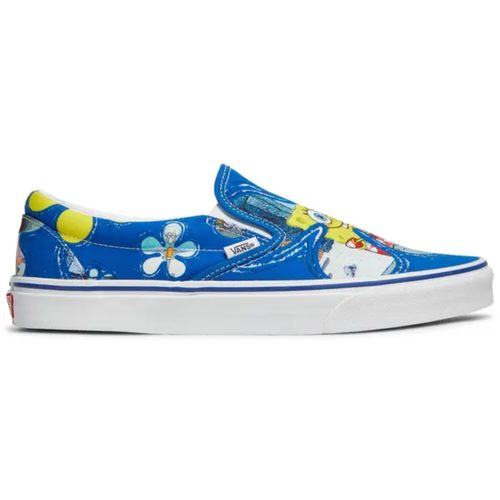 Vans Mens Blue SpongeBob SquarePants Classic Slip-On, VN0A33TBYZ1
