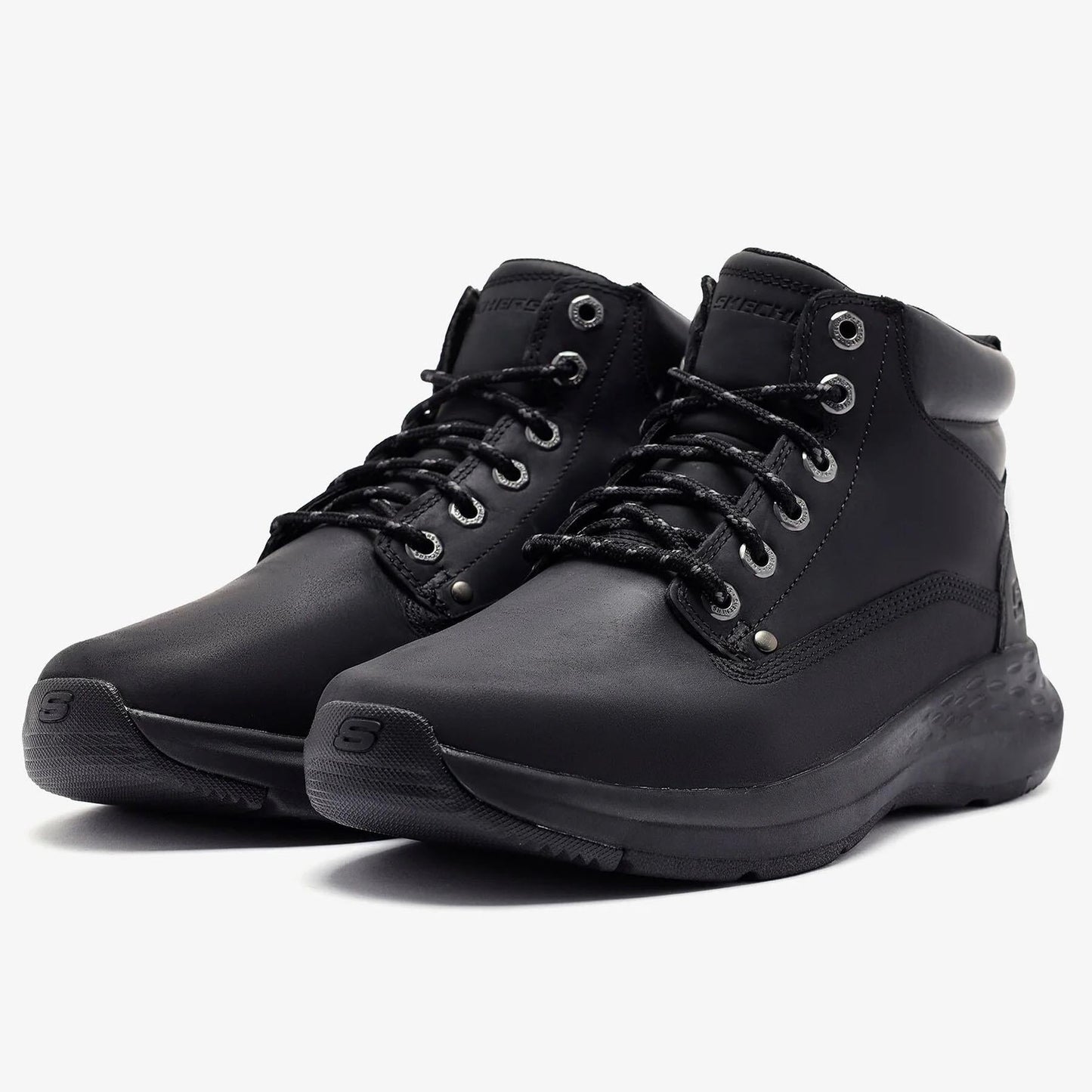 Men's Relaxed Fit Skechers 205175 Parson Ederic Boots - Black