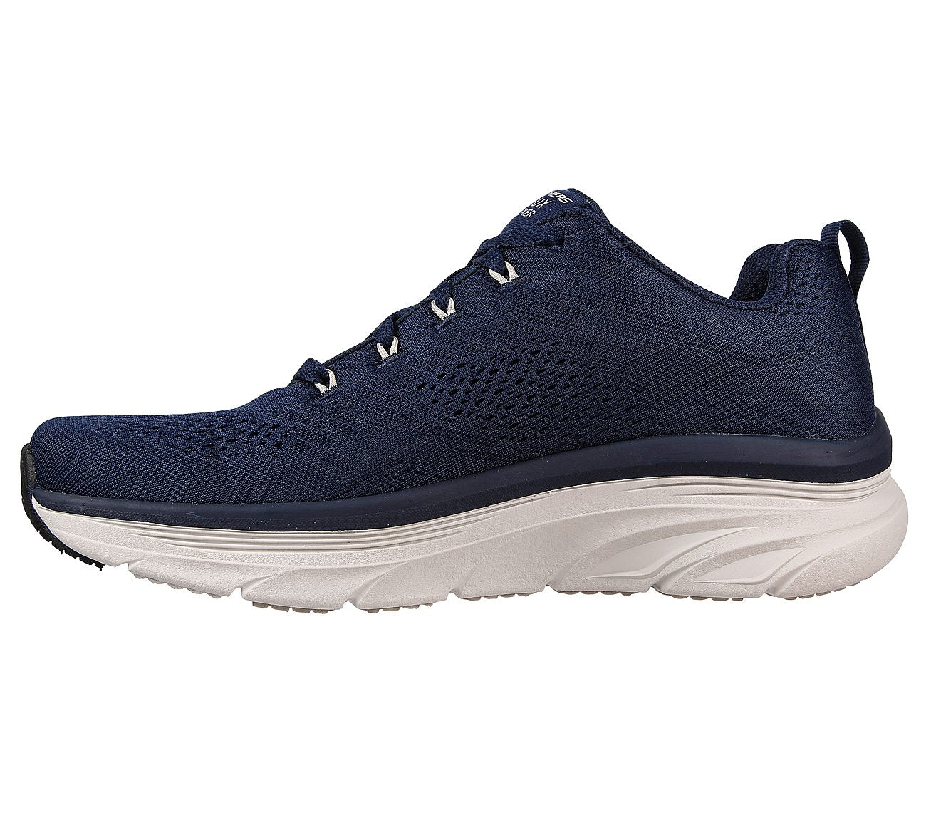 Men's Wide Fit Skechers 232364 Relaxed Fit Meerno D'lux Walker Trainers - Navy