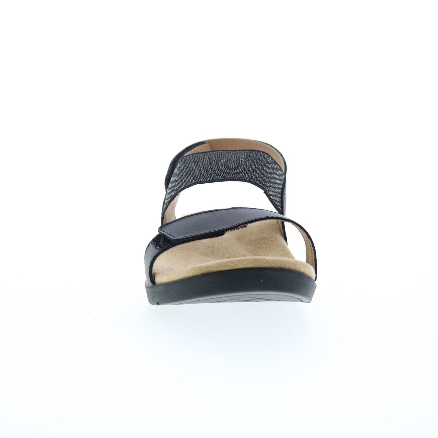 Spenco Sanabel 20216 Womens Black Synthetic Strap Sandals Shoes