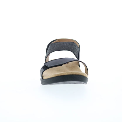 Spenco Sanabel 20216 Womens Black Synthetic Strap Sandals Shoes