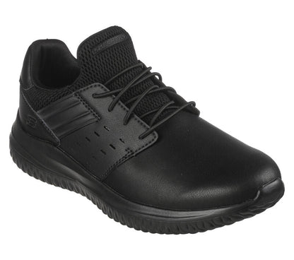 Mens Wide Fit Skechers Street Wear Delson 3.0 210308 Luxury Walking Trainers - Black