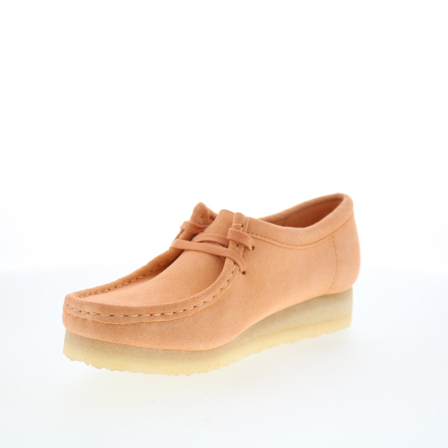 Clarks Wallabee 26180671 Womens Orange Oxfords & Lace Ups Casual Shoes