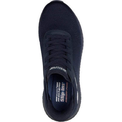 Men's Wide Fit Skechers Slip-ins 118312 Bobs Sport Squad Chaos Solid Step Trainers