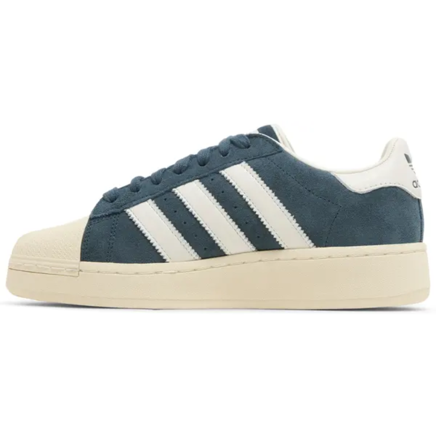 Adidas Originals Women's Blue/Cream Superstar XLG Sneakers, IF8125 (No Box)