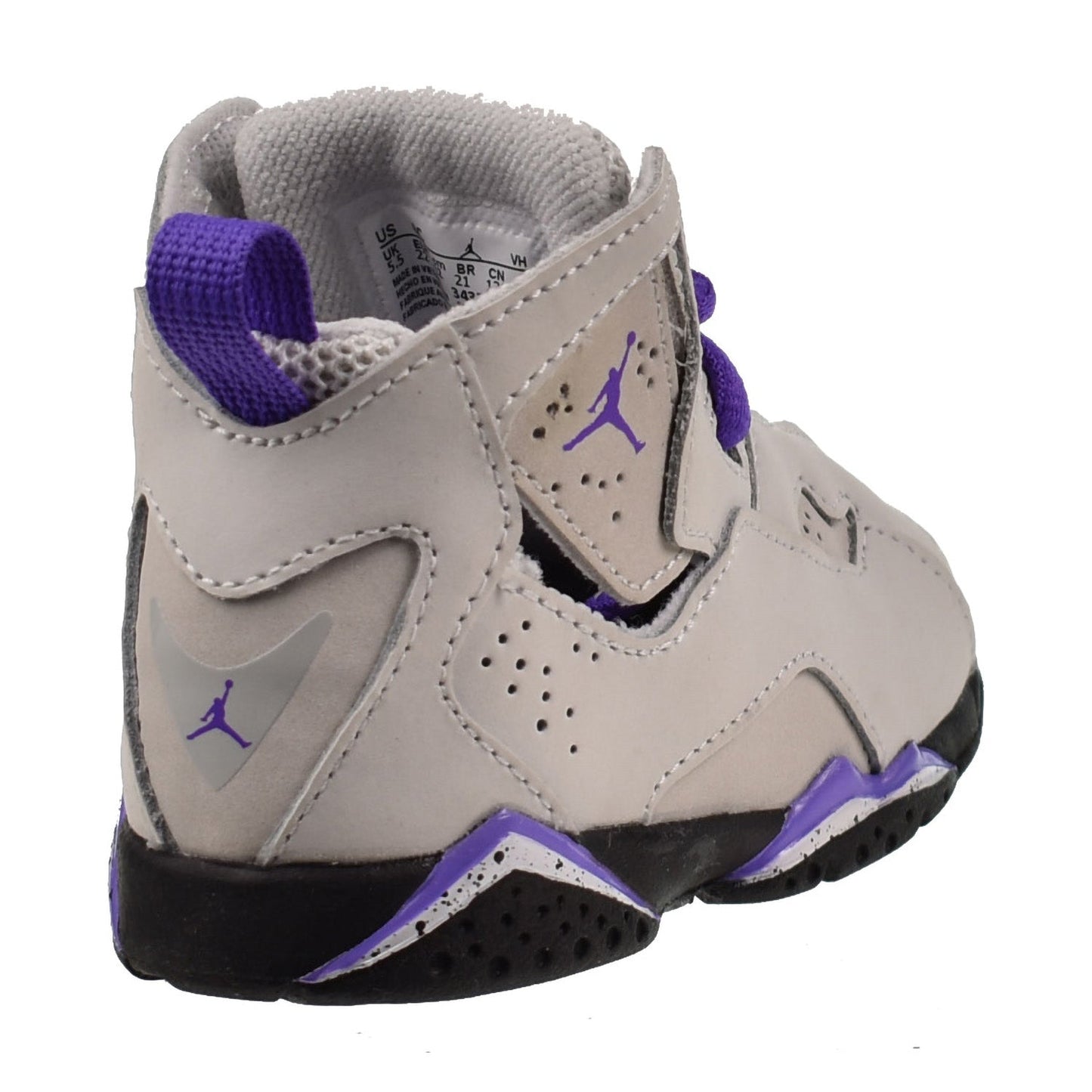 Jordan True Flight (TD) Toddler Shoes Light Grey-Purple