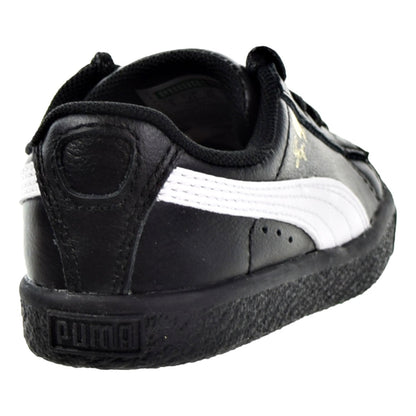 Puma Clyde Core L Foil Toddler Shoes Puma Black/Puma White