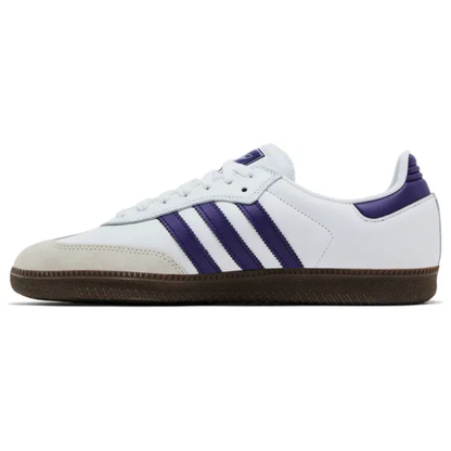 Adidas Originals Men's White/Purple Samba ADV Sneaekers, IE6613 (No Box)