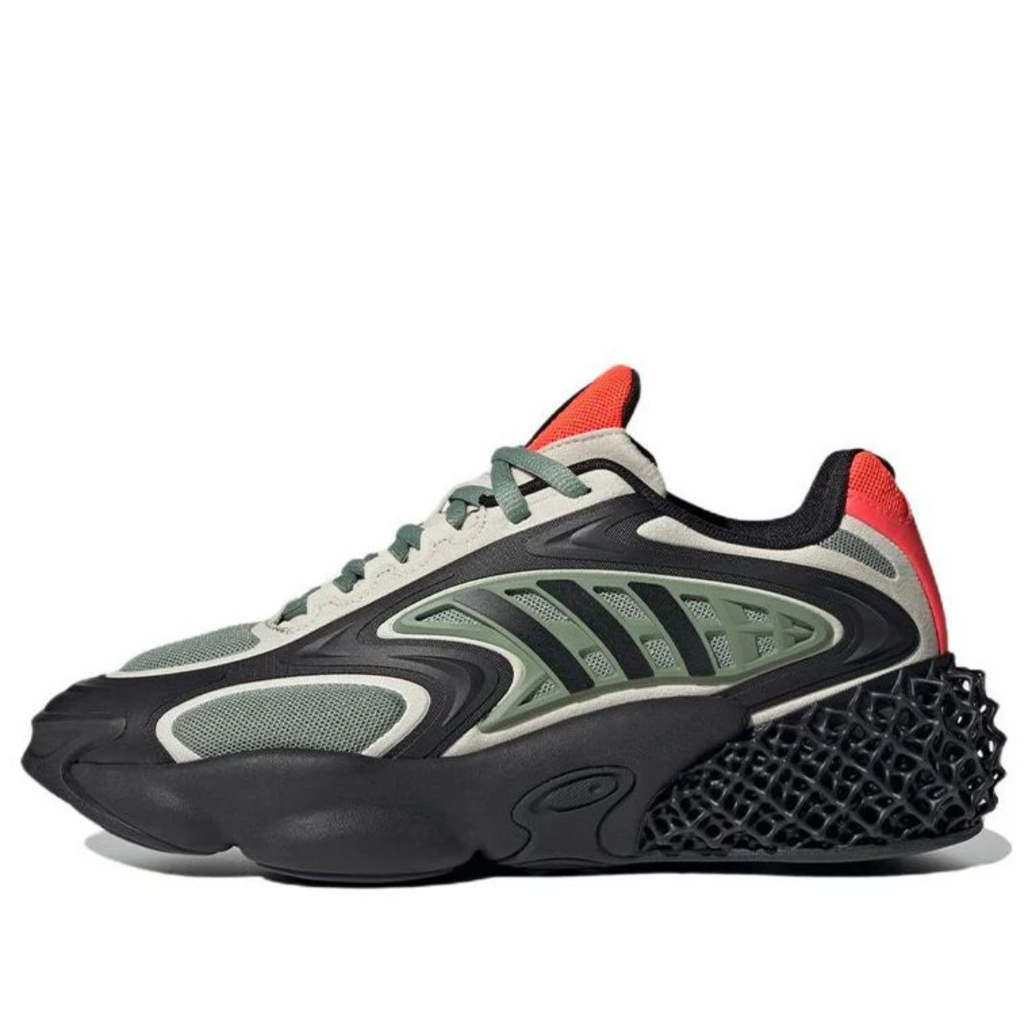 Adidas Men's Green/Black 4D Krazed Sneakers, HP2812 (No Box)