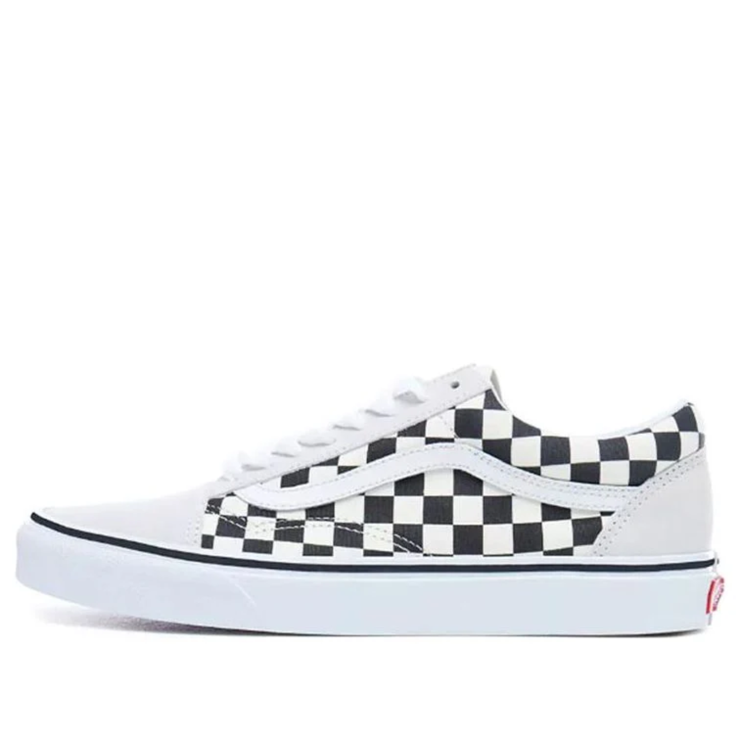 Vans Men's Old Skool Sneakers, White / Black Checkerboard, VN0A38G127K