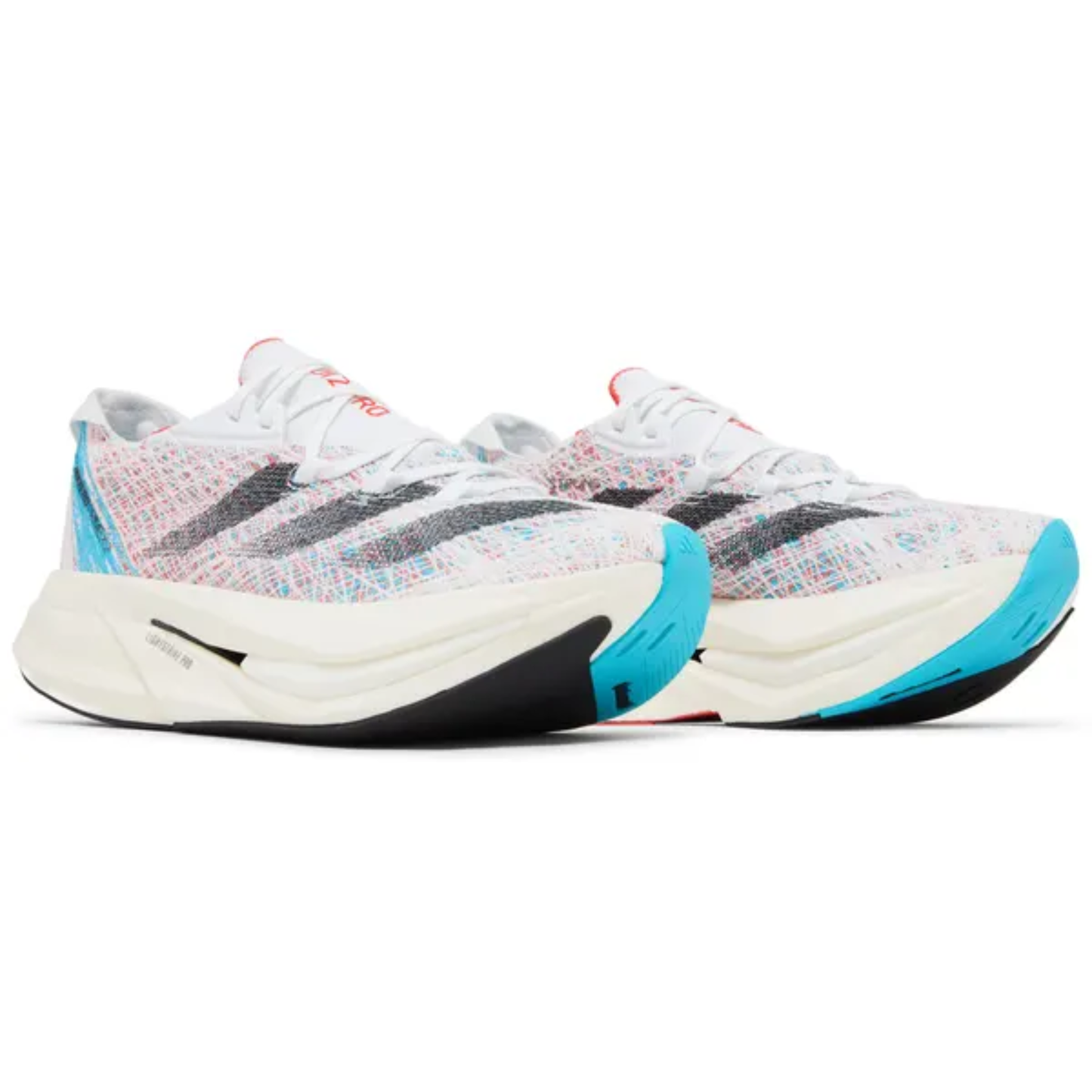 Adidas Men's White/Lucid Cyan, Adizero Prime X 2.0 Strung Shoes, HP9709 (No Box)