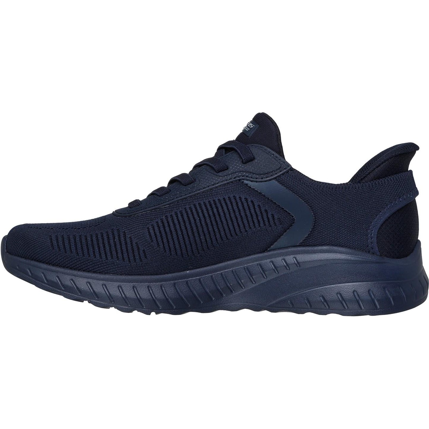 Men's Wide Fit Skechers Slip-ins 118312 Bobs Sport Squad Chaos Solid Step Trainers
