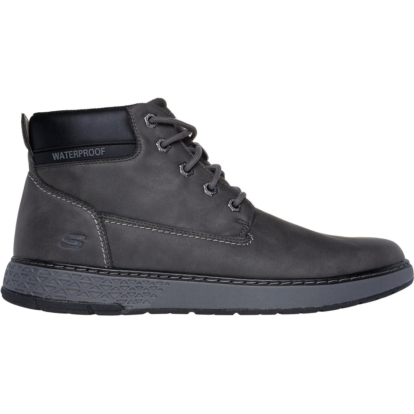 Men's Relaxed Fit Skechers 205235 Garlan Deno Waterproof Boots