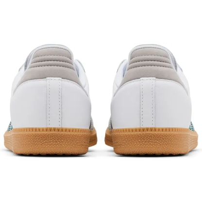 Adidas Originals Women's White/Green Samba OG Sneakers,  JI2724 (No Box)