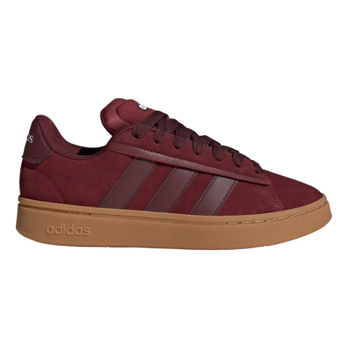 Adidas Men's Burgundy Grand Court Alpha Sneakers, JQ3009