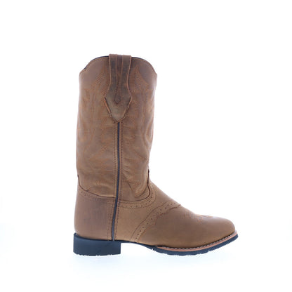 Smoky Mountain Boots Showdown 6136 Womens Brown Leather Slip On Western Boots