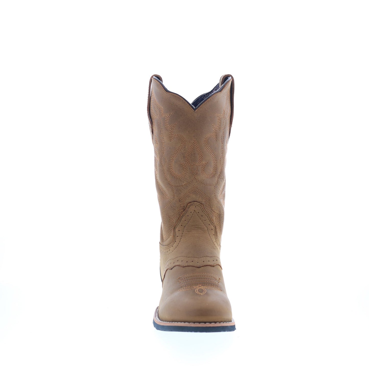 Smoky Mountain Boots Showdown 6136 Womens Brown Leather Slip On Western Boots