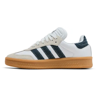 Adidas Originals Men's White/Denim Blue Samba XLG Sneakers, JQ7440 (No Box)