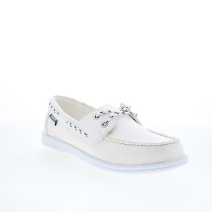 Sebago Jackman 72113LW-911 Womens White Loafers & Slip Ons Boat Shoes