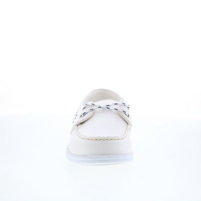 Sebago Jackman 72113LW-911 Womens White Loafers & Slip Ons Boat Shoes