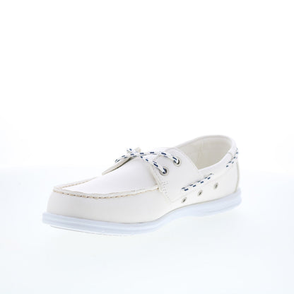 Sebago Jackman 72113LW-911 Womens White Loafers & Slip Ons Boat Shoes