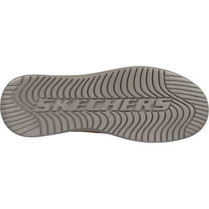 Men's Wide Fit Skechers 204875 Proven Aldeno Trainers - Dark Brown