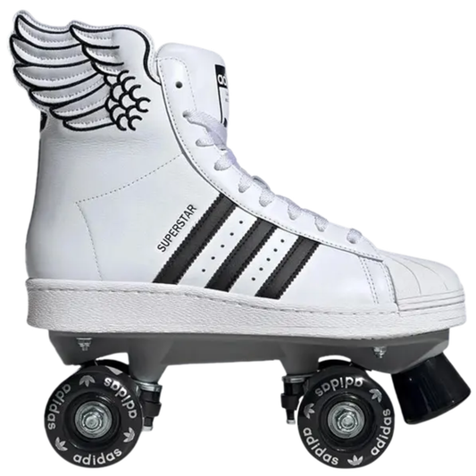 Adidas Originals Women's White Jeremy Scott x Superstar 82 Skate Shoes, JR8376