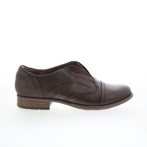 Earth Banyan BANYAN Womens Brown Leather Loafer Flats Shoes