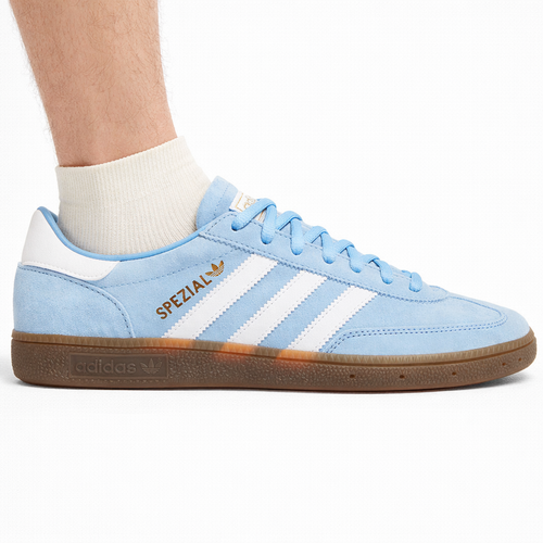 Adidas Originals Men's Light Blue/Gum  Handball Spezial Sneakers, BD7632