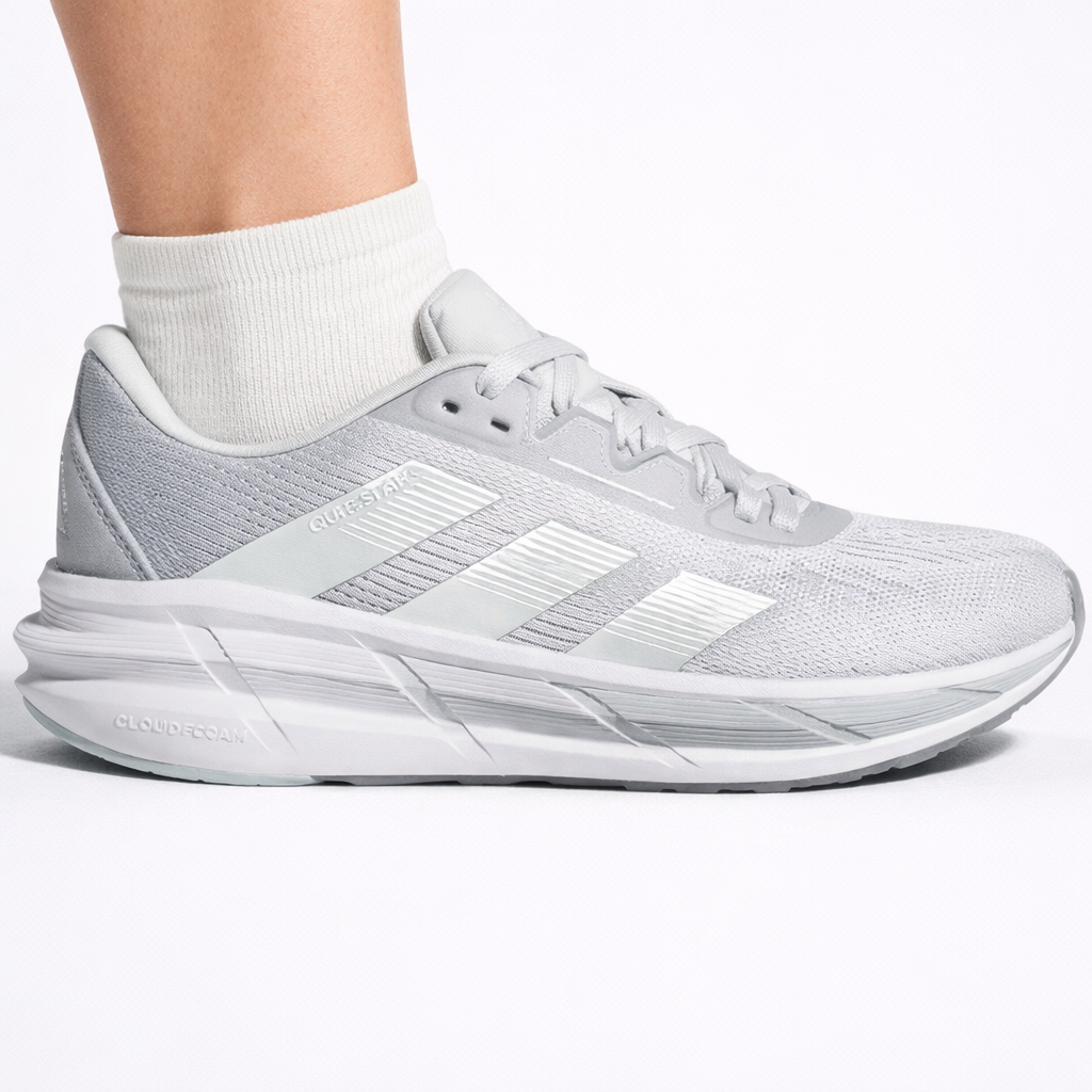 Adidas Women's Grey/Silver Questar 3 Sneakers, IF9560 (No Box)