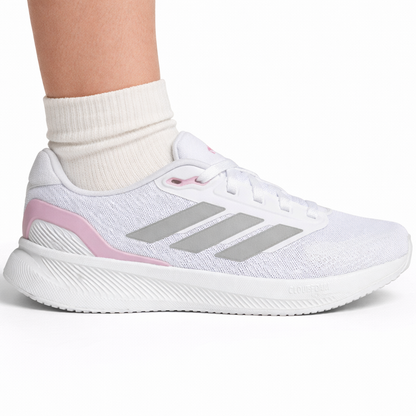Adidas Women's White/Pink/Grey Runfalcon 5 Sneakers, JI3981 (No Box)