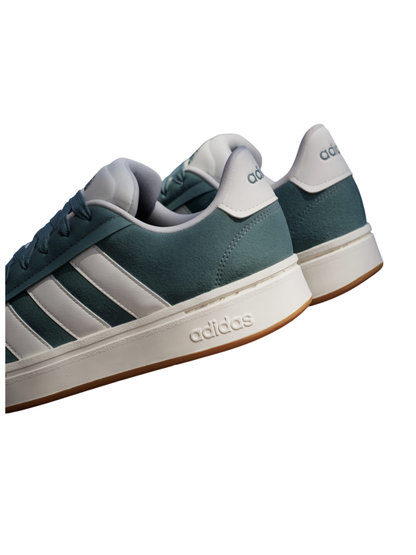 Adidas Men's Teal Grand Court Alpha Sneakers, JQ3007