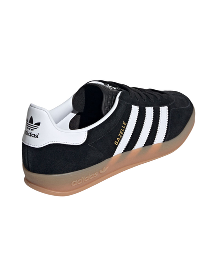 Adidas Originals Men's Gazelle Indoor Sneakers, Core Black / Cloud White / Gum, JI2060