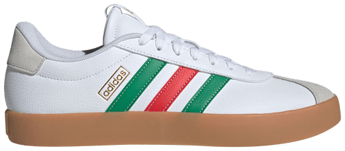Adidas Men's VL Court Sneakers, Cloud White / Green / Red, IF4466