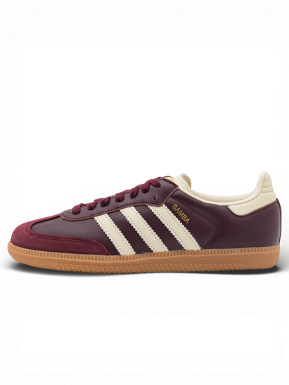 adidas Samba OG Maroon Gold Metallic