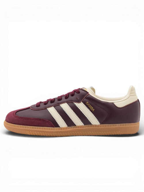 adidas Samba OG Maroon Gold Metallic
