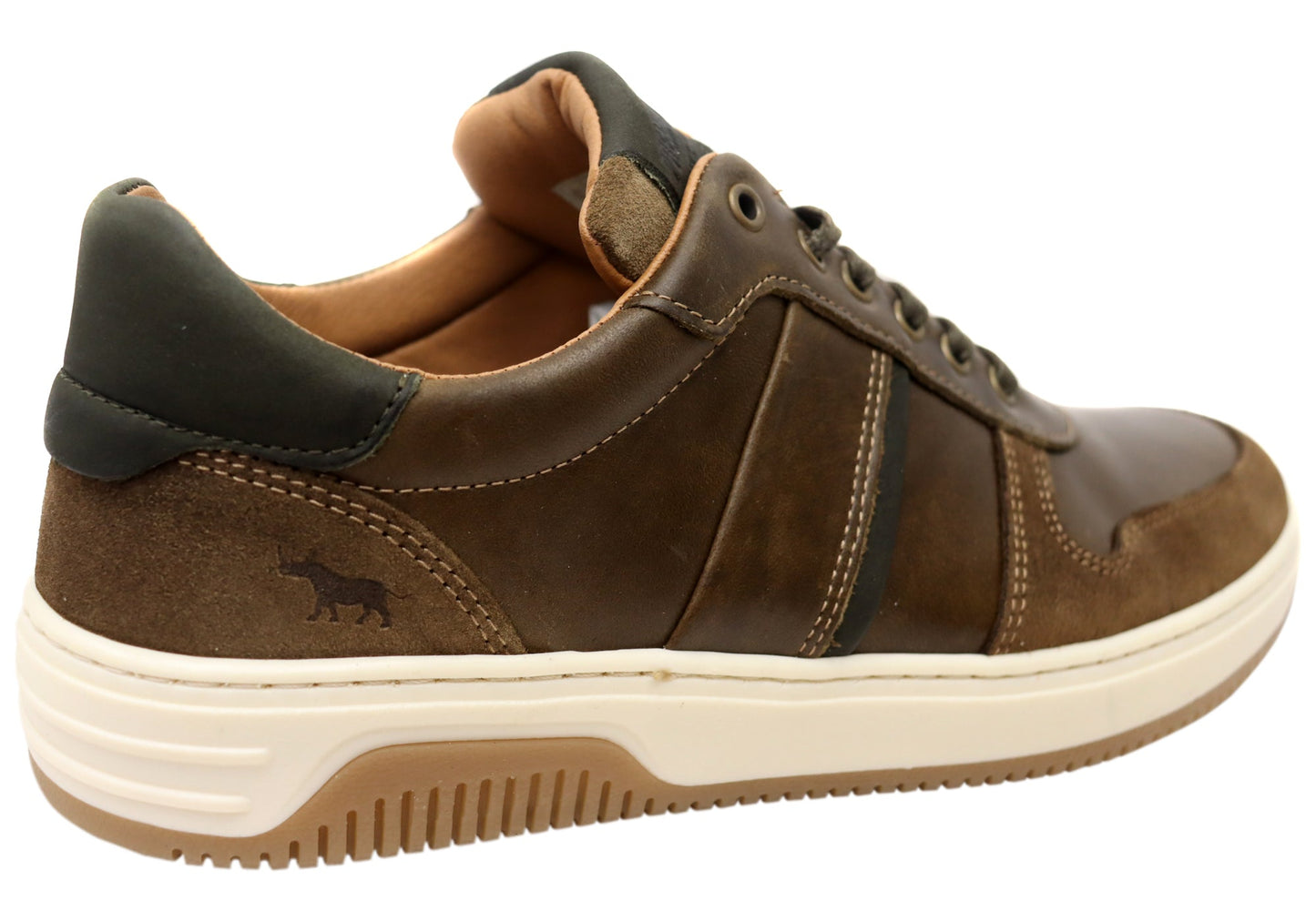 Wild Rhino Sahara Mens Comfortable Leather Lace Up Casual Shoes