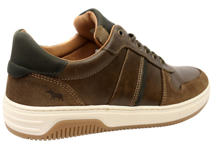 Wild Rhino Sahara Mens Comfortable Leather Lace Up Casual Shoes