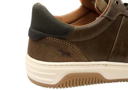 Wild Rhino Sahara Mens Comfortable Leather Lace Up Casual Shoes