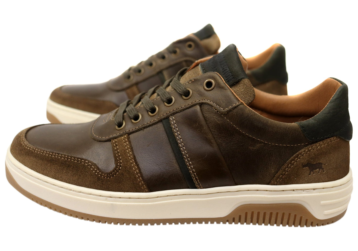 Wild Rhino Sahara Mens Comfortable Leather Lace Up Casual Shoes