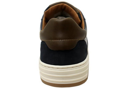 Wild Rhino Sahara Mens Comfortable Leather Lace Up Casual Shoes