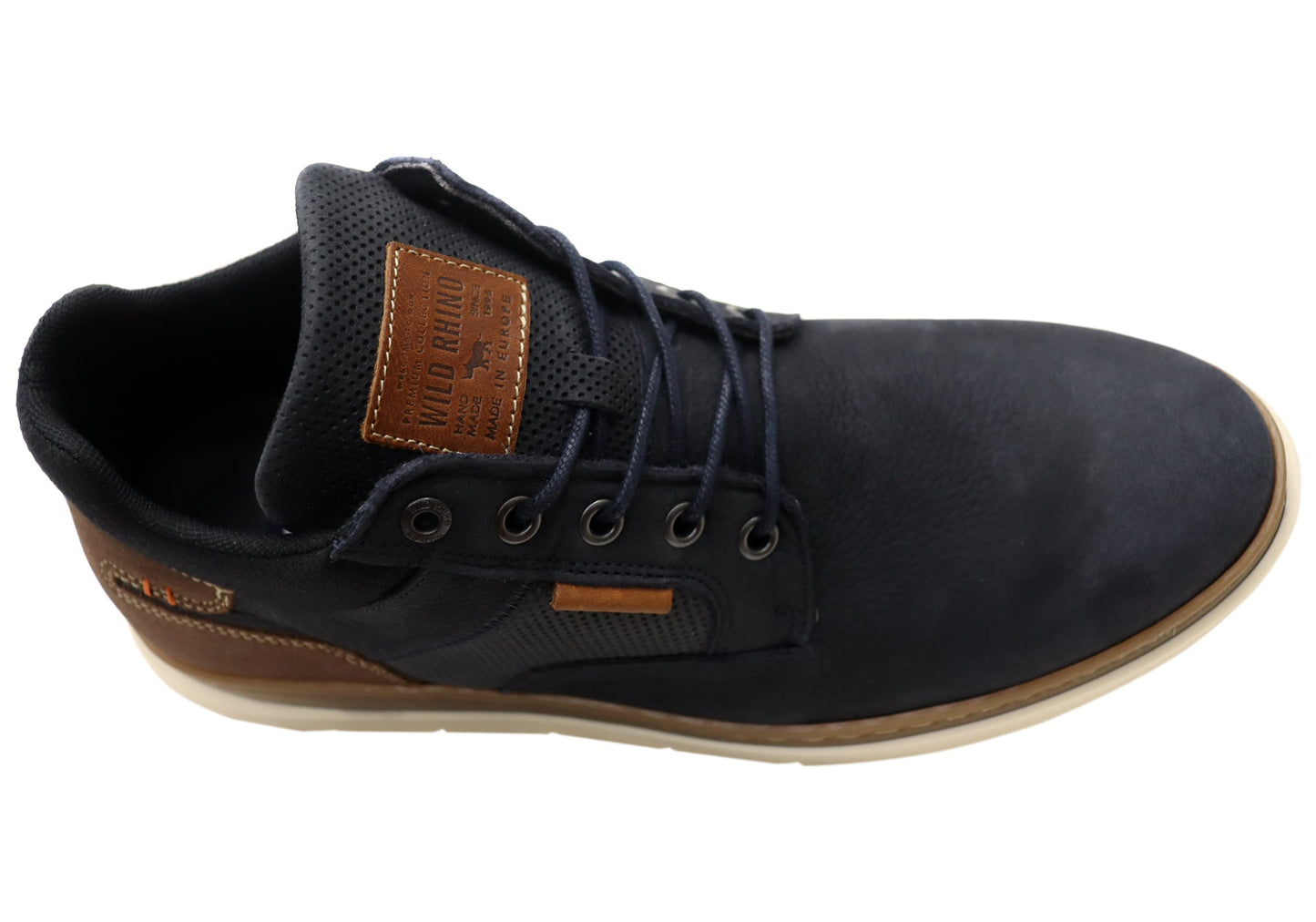 Wild Rhino Banff Mens Comfortable Leather Wide Fit Casual Boots
